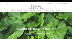 Desktop Screenshot of carinaorganics.com
